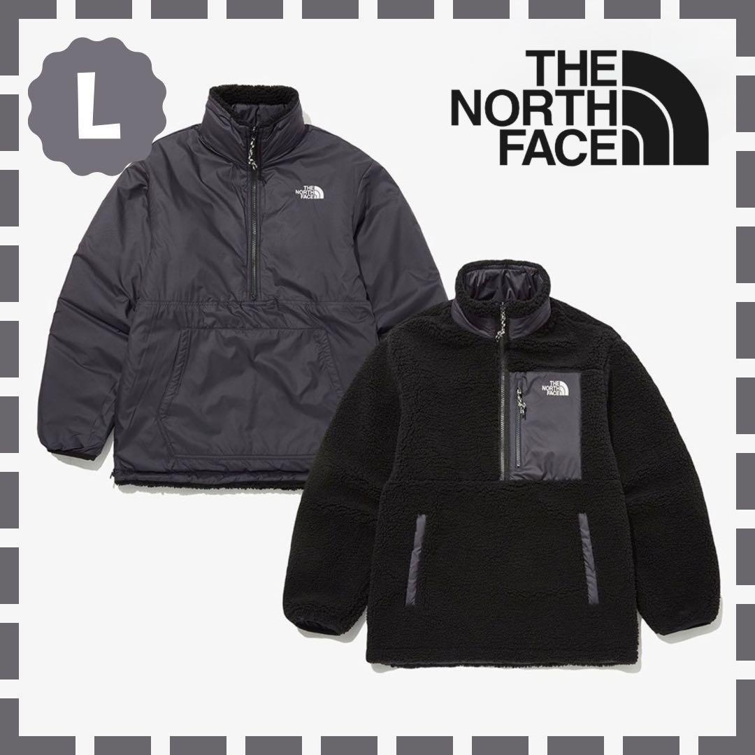 L ノースフェイス PLAY GREEN RVS FLEECE ANORAK
