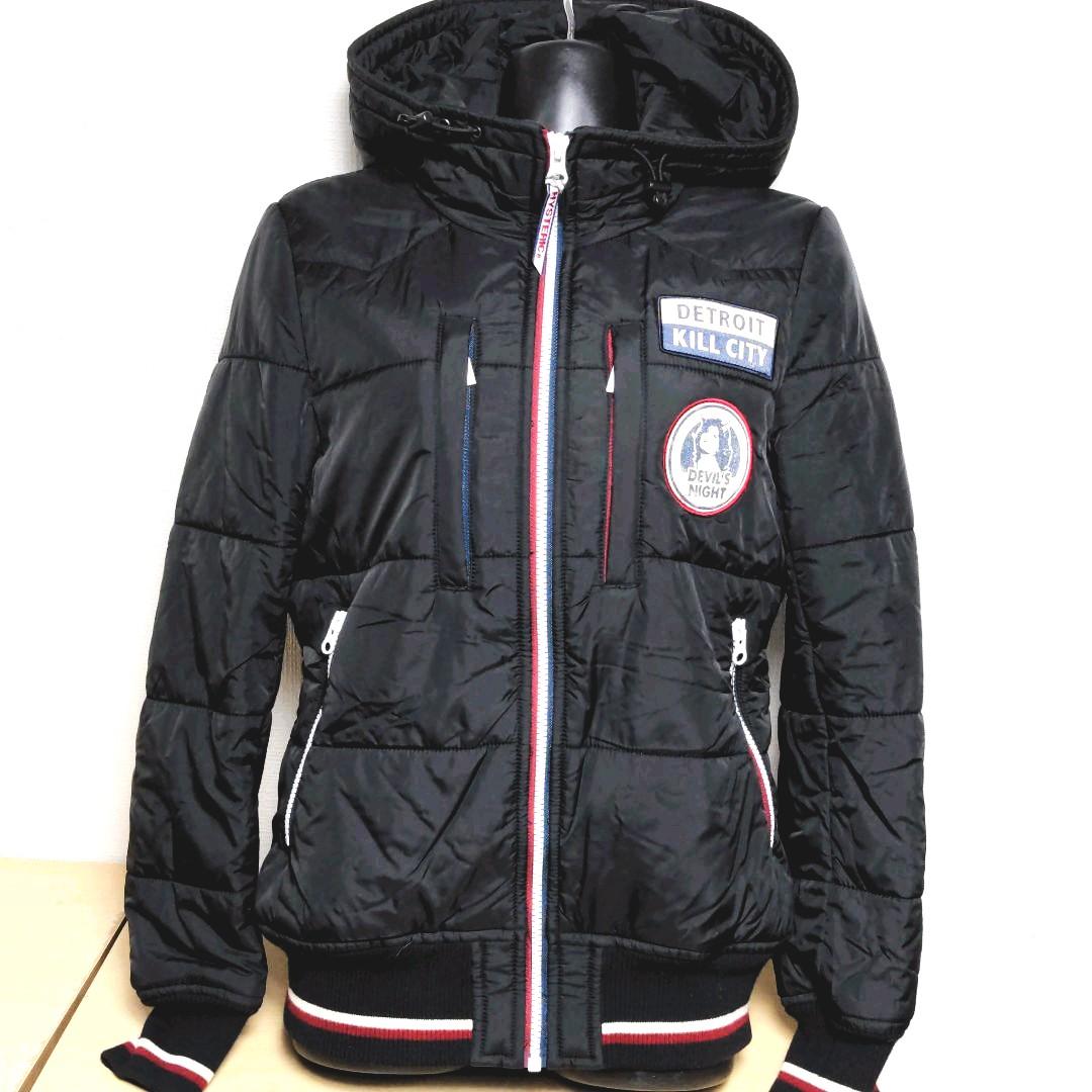 ay12. 美品 HYSTERIC GLAMOUR フェイクダウンパーカー 黒 ay12. 美品 HYSTERIC GLAMOUR フェイクダウンパーカー 黒