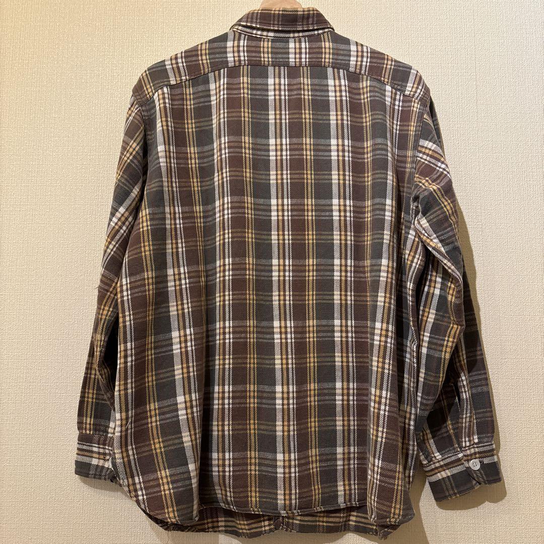 SPECIAL! 40s50s BIGYANK ネルシャツ　マチ付　マチネル 古着 40s BIG YANK マチ付 ブロック チェック ヘビー フランネル