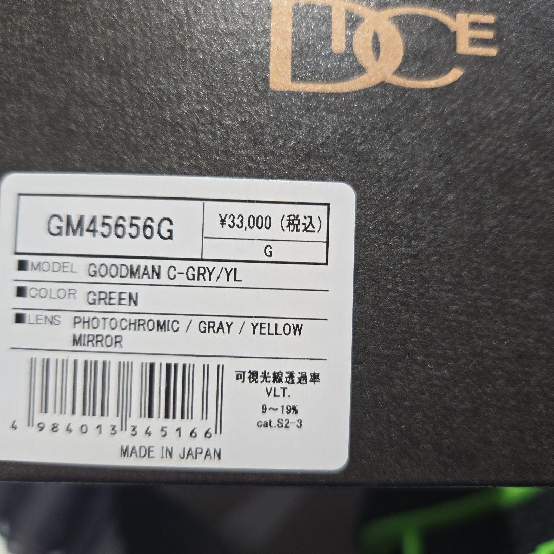 24-25 DICE GOODMAN 調光 ダイス ゴーグル スノーボード