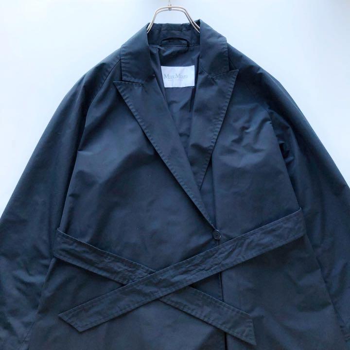 最安値最新作 maxmara コート ベルトラップ 婦人 トレンチ XZcL5-m87930197260 マックスマーラ 白タグ 紺 大人気新品