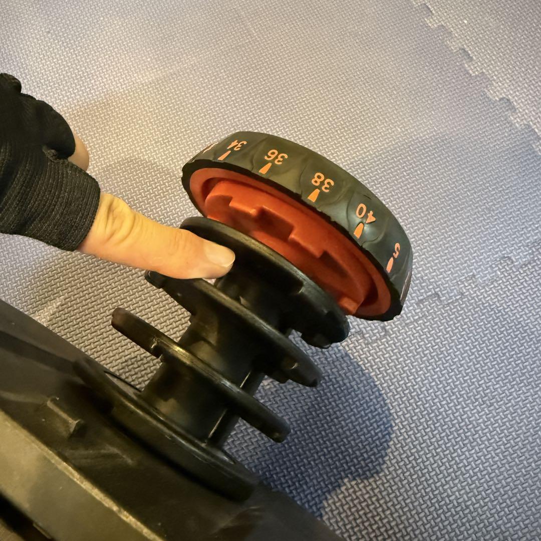 可変式ダンベル 片側 最大40kg×2 スタンドセットアジャスタブル