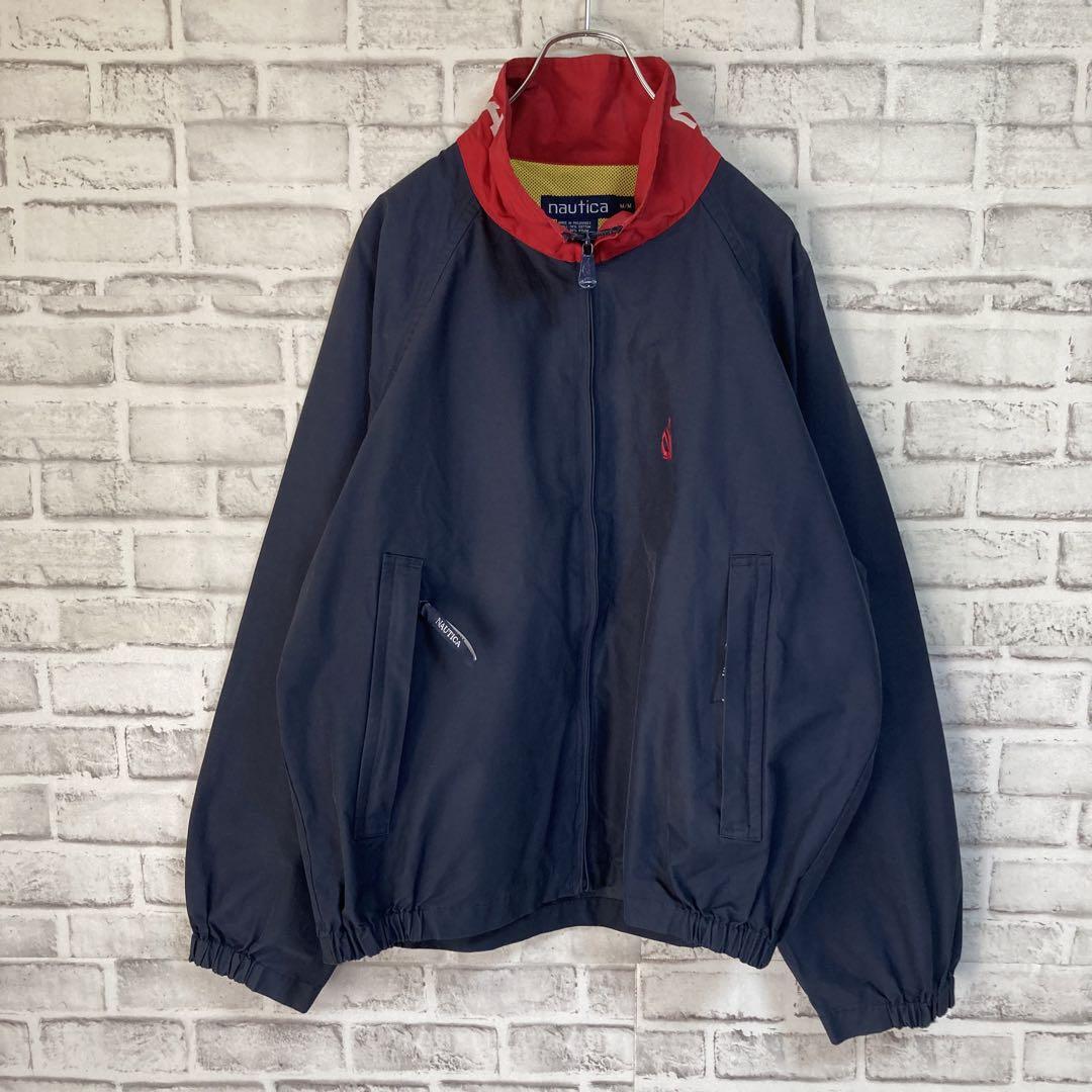 レア90sセーリングジャケット★nautica 90s 刺繍ロゴ vintage
