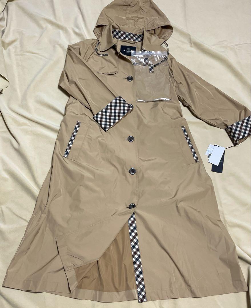 Aquascutum レインコート Sサイズ 新品タグ付き 保存袋付き
