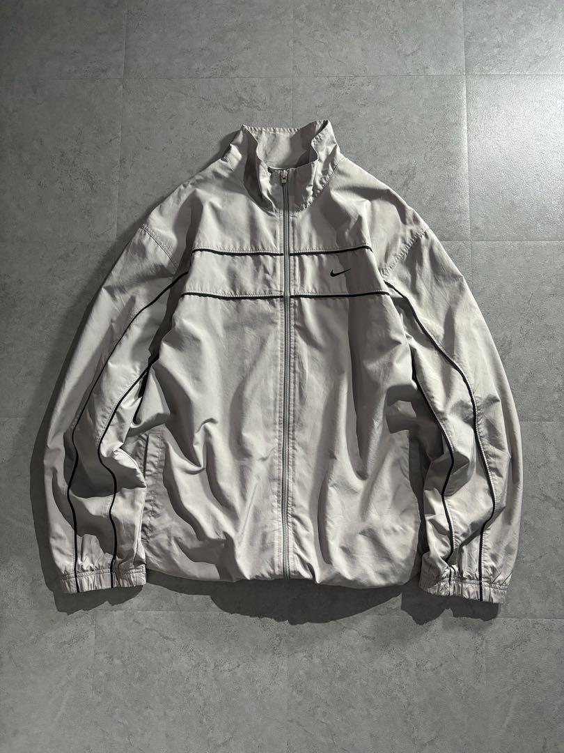 90s NIKE トラックジャケット ノームコア Y2K シルバーグレー 希少