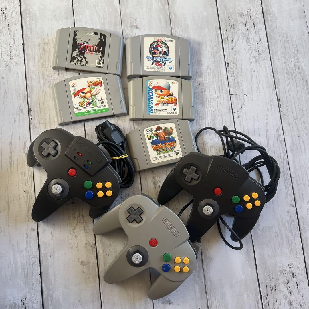 【ジャンク品】Nintendo 64 コントローラー　ソフトセット5本