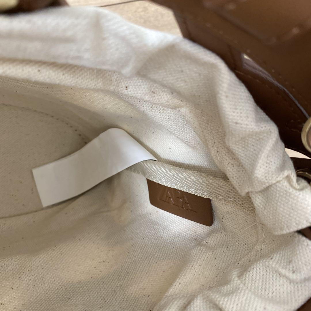 ZARA カットワークミニトート カゴバック ショルダーバッグ　2way