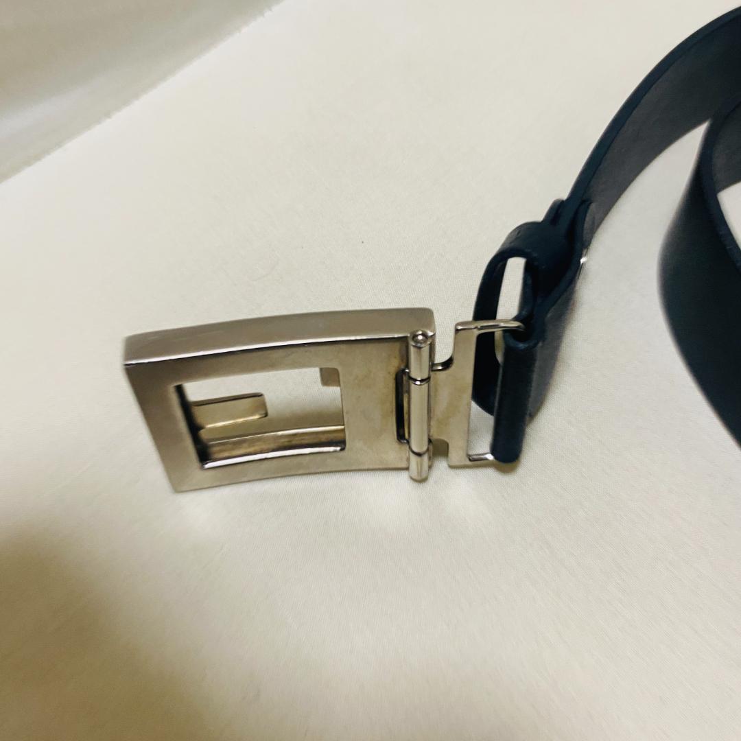 FENDI フェンディ ベルト FFロゴ バックル レザー ブラック