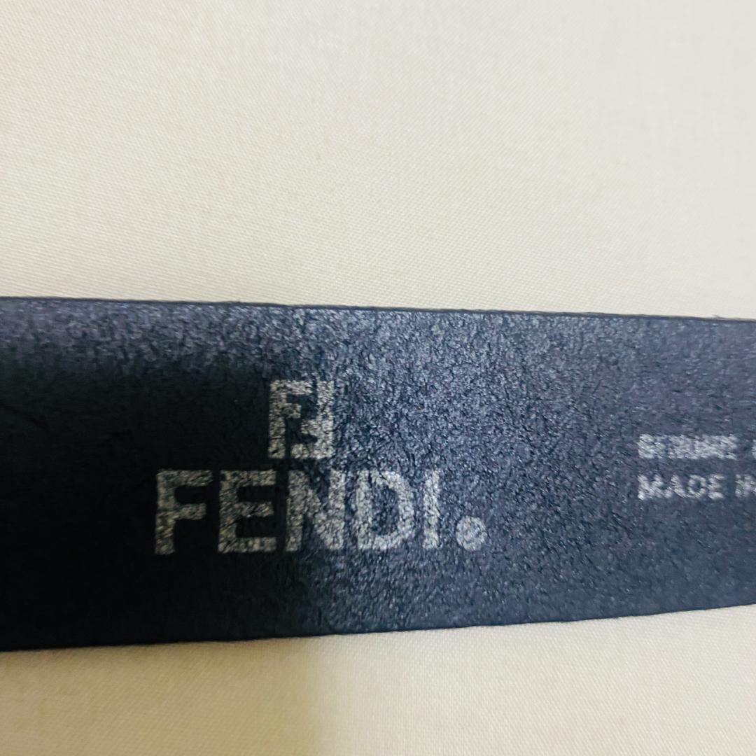 FENDI フェンディ ベルト FFロゴ バックル レザー ブラック