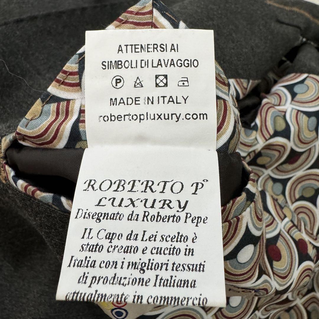 極美品 ロベルトぺぺ イタリア製 裏地総柄 ストレッチ