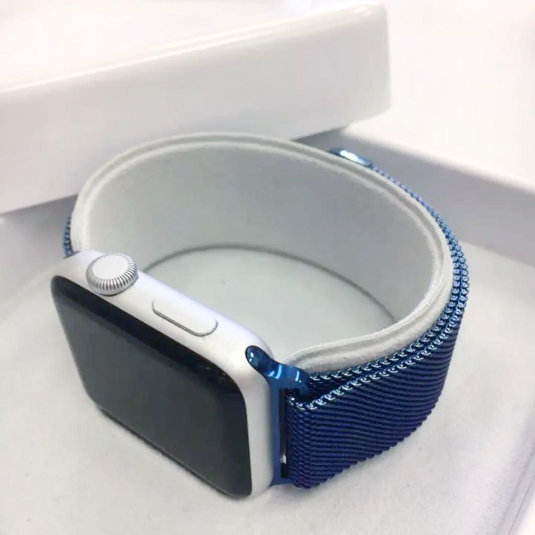 新品本物保証 apple シルバー 42mm アップルウォッチ 1Ikju-m87943408045 watch series2 新品セール