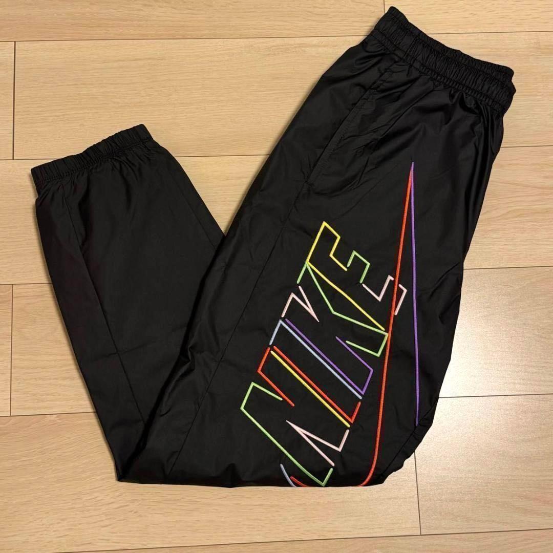 ナイキ ナイロンジャケット セットアップ 上下 黒 NIKE 新品 L