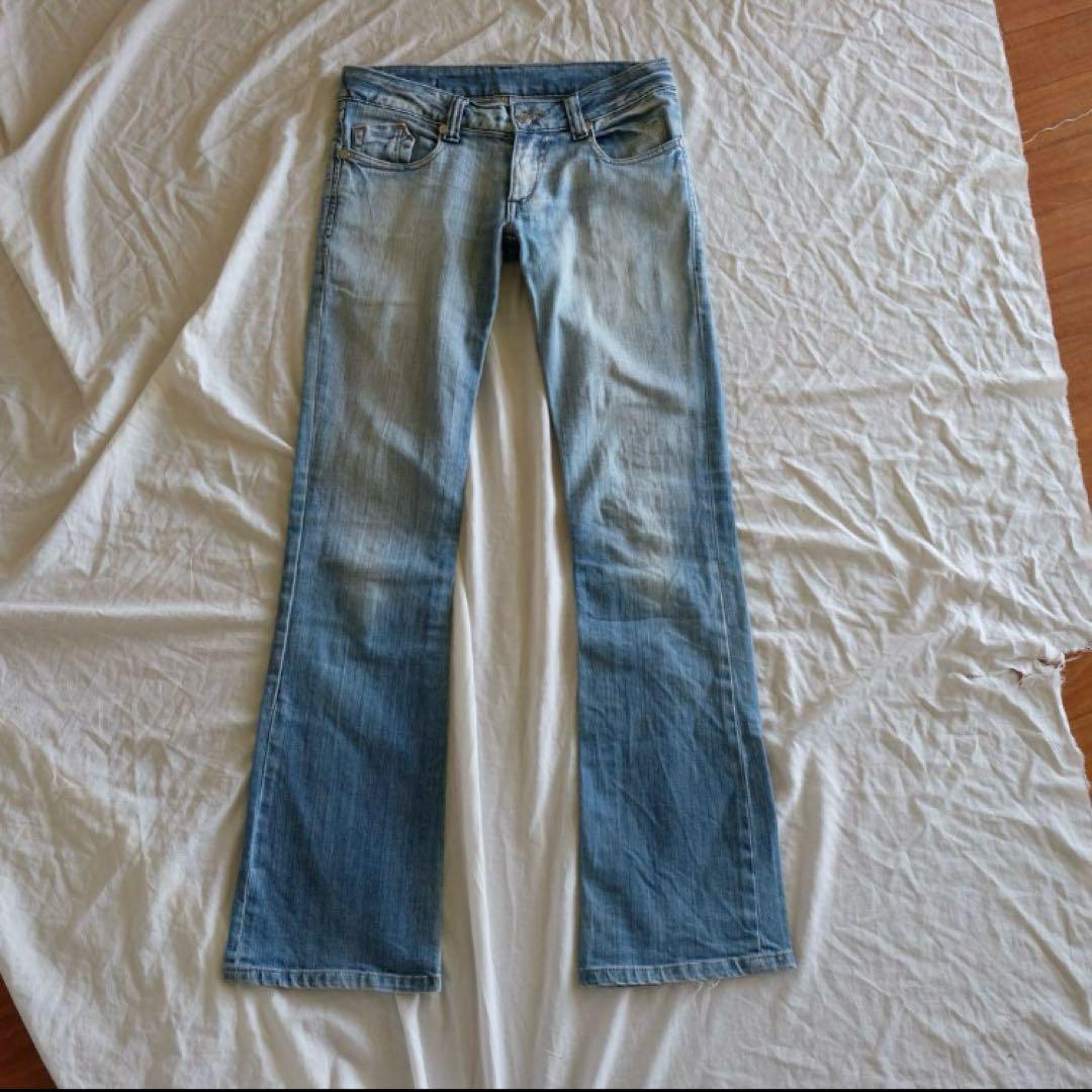 y2k グランジ デニム フレア 平成 ギャル ワイド ブーツカット