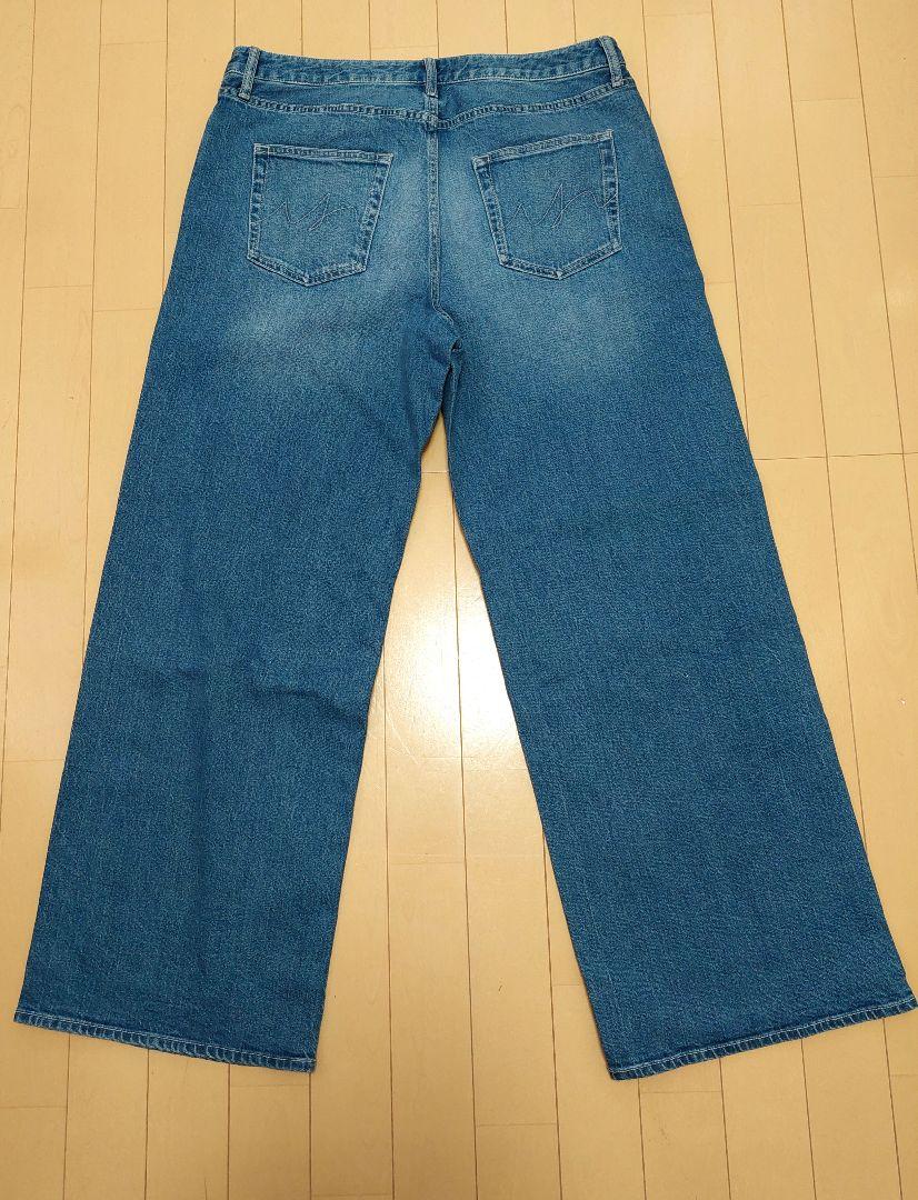 【新品☆未使用】INDIVI デニム　ワイド　ストレート