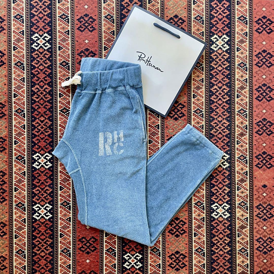 芸能人愛用 希少】RHC 旧ロゴ M インディゴ パイルスウェットパンツ パンツ