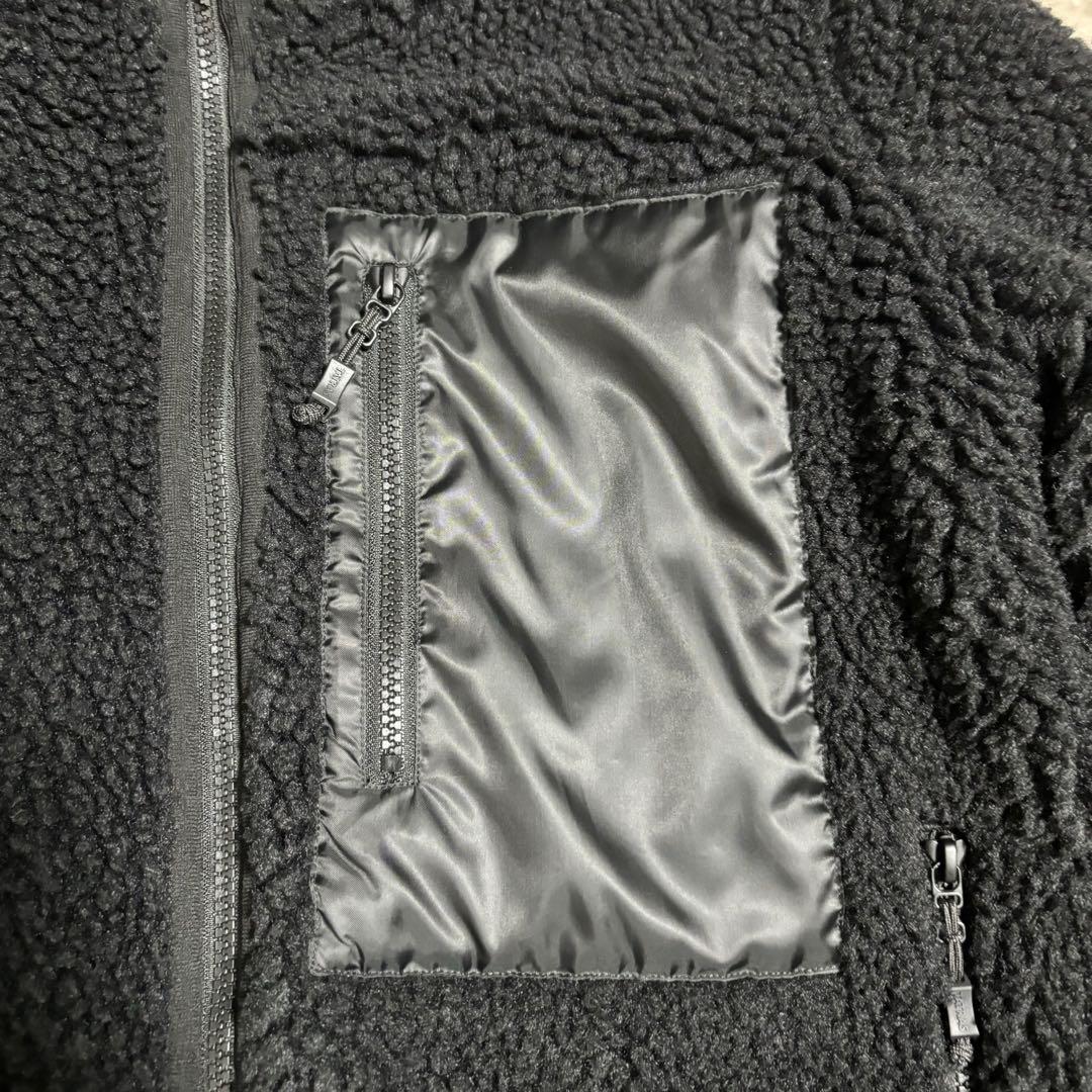 【美品】TATRAS タトラス CARUNA ボアジャケット ブルゾン 黒 L