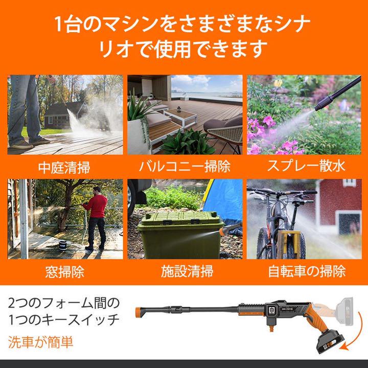 ノズルⓙ 高圧洗浄機 充電式リチウムバッテリー 1つの多機能ノズルに付き6つ xnHK5-m87954727353 洗車機 メンテナン