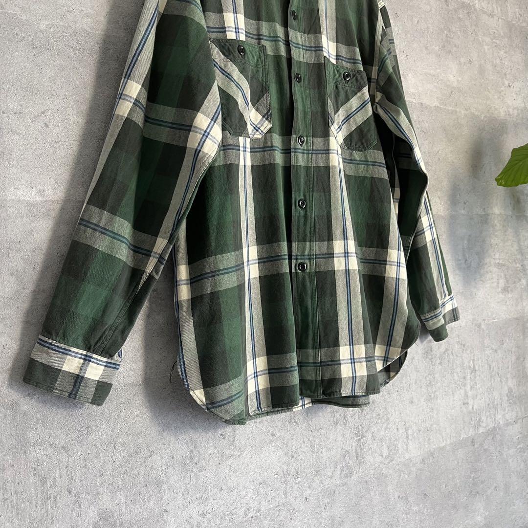 SUGAR CANE シュガーケーン 東洋エンタープライズ ネルシャツ 緑 L