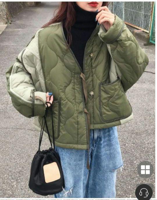 nugu kumika klee リボンキルティングジャケット