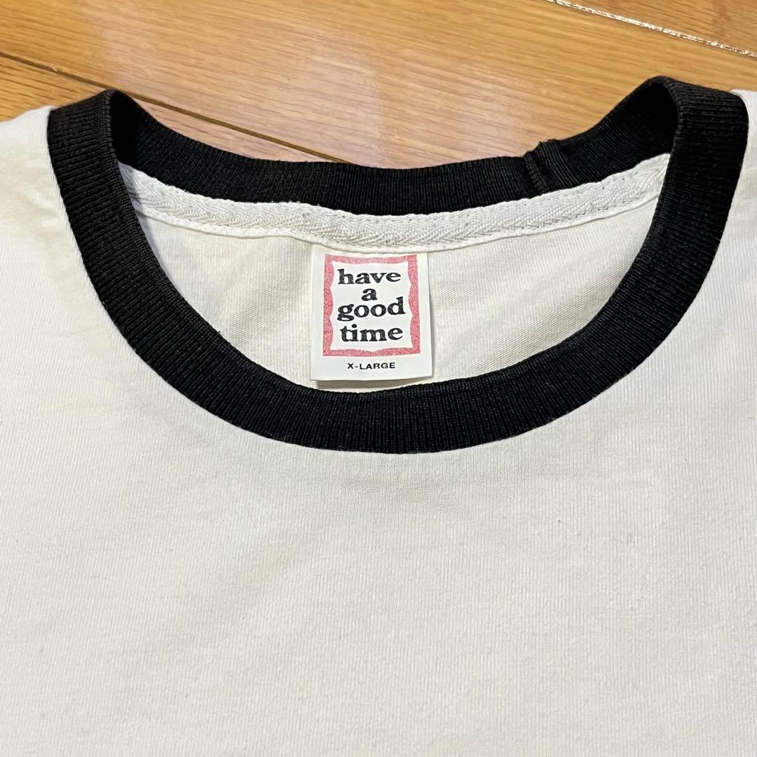 have a good time Tシャツ リンガーシャツ ホワイト 無地 XL