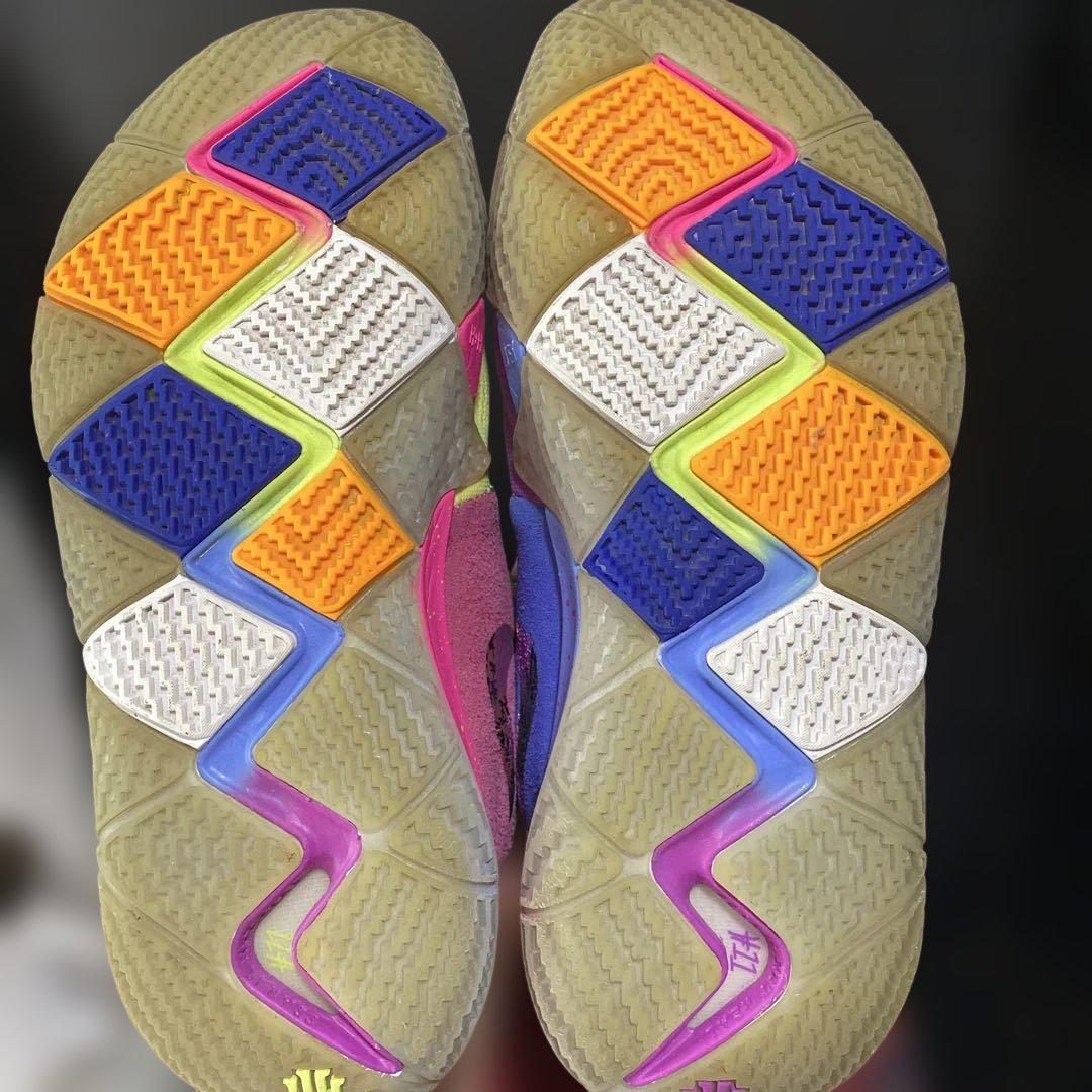 Kyrie4バスケットボールシューズ Nike KYRIE4バスケットシューズ イエロー/パープル - メルカリ