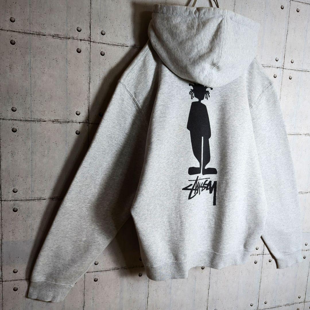 STUSSY バックプリント スウェットパーカー シャドーマン 定番