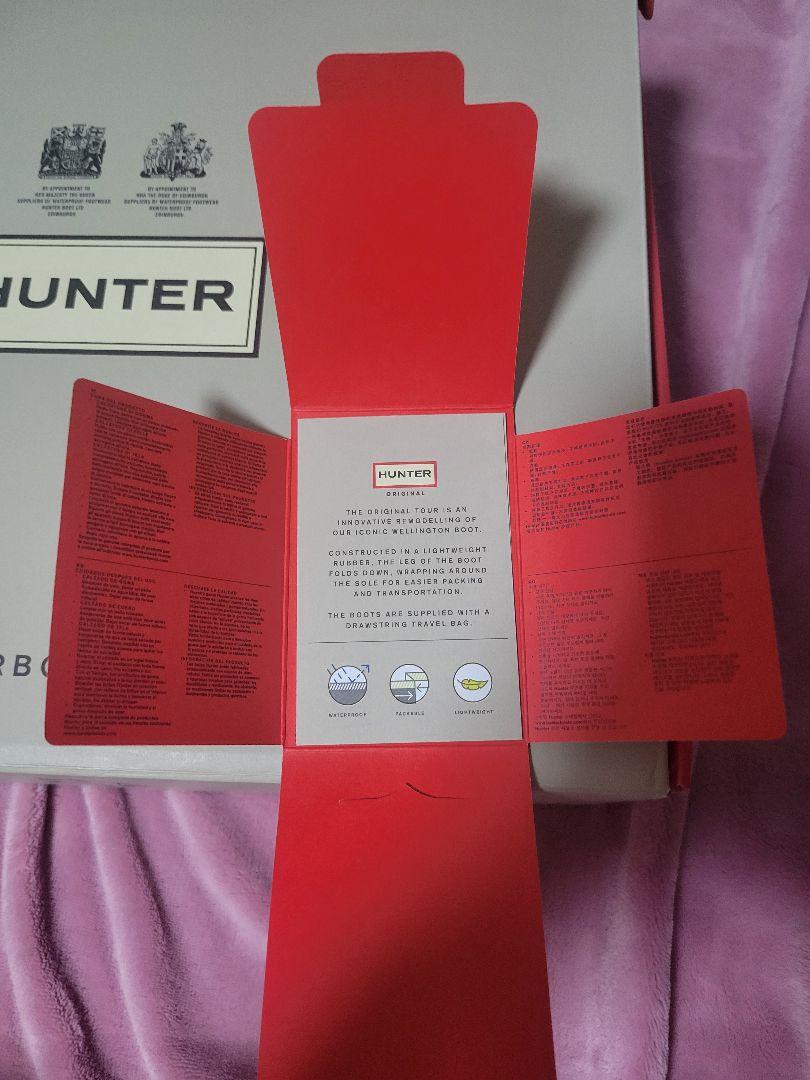 HUNTER ブラック ラバー 長靴 UK 6