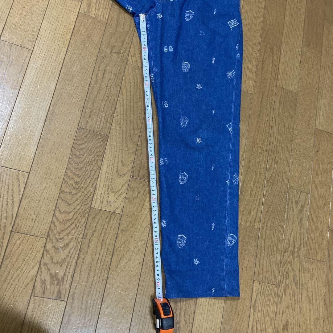 papas刺繍デザイン デニムパンツ ウエスト34インチ86cm股下73cm パンツ papas刺繍デザイン デニムパンツ ウエスト34インチ86cm股下73cm パンツ