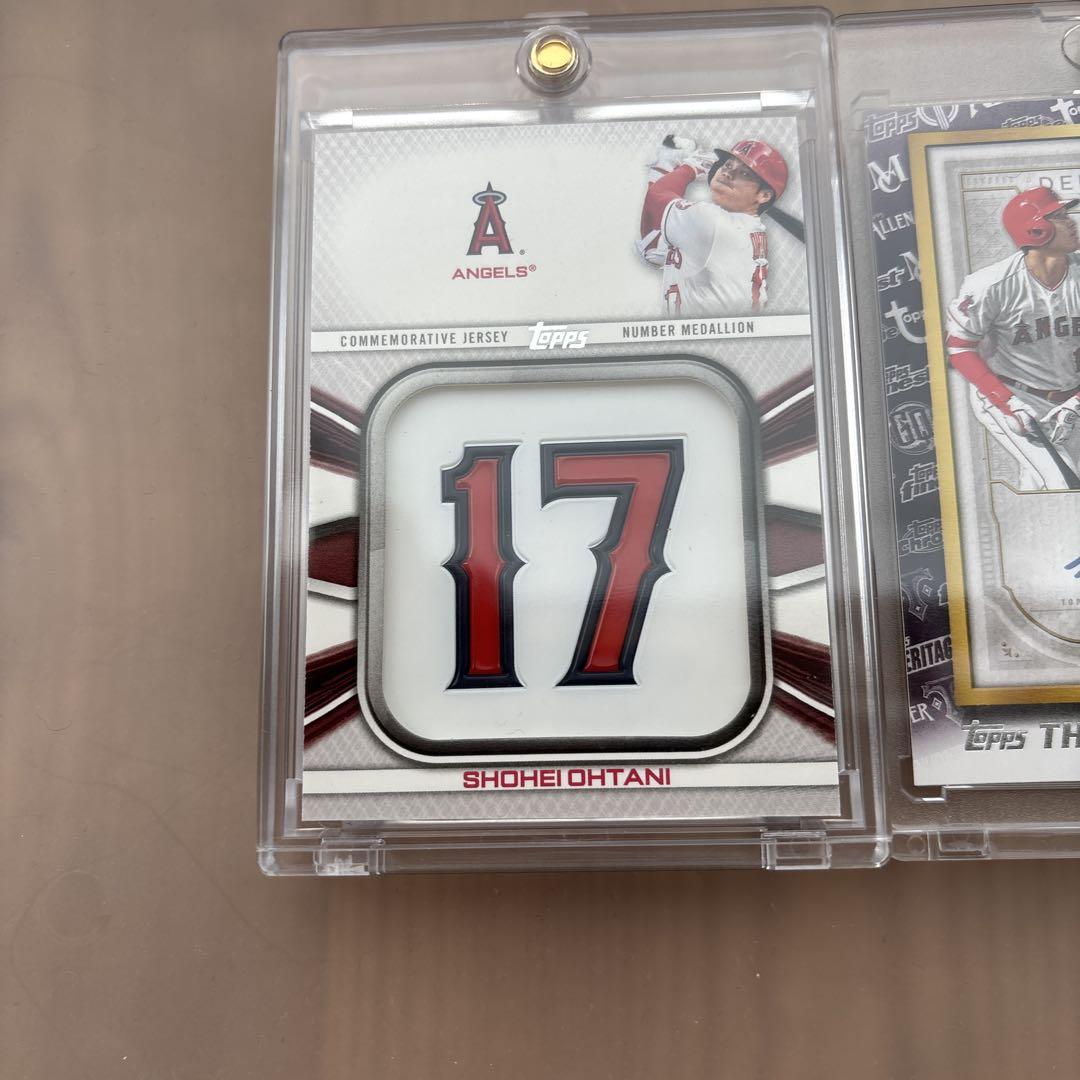 大谷翔平カード 2枚セット メダリオン プリントパッチサイン