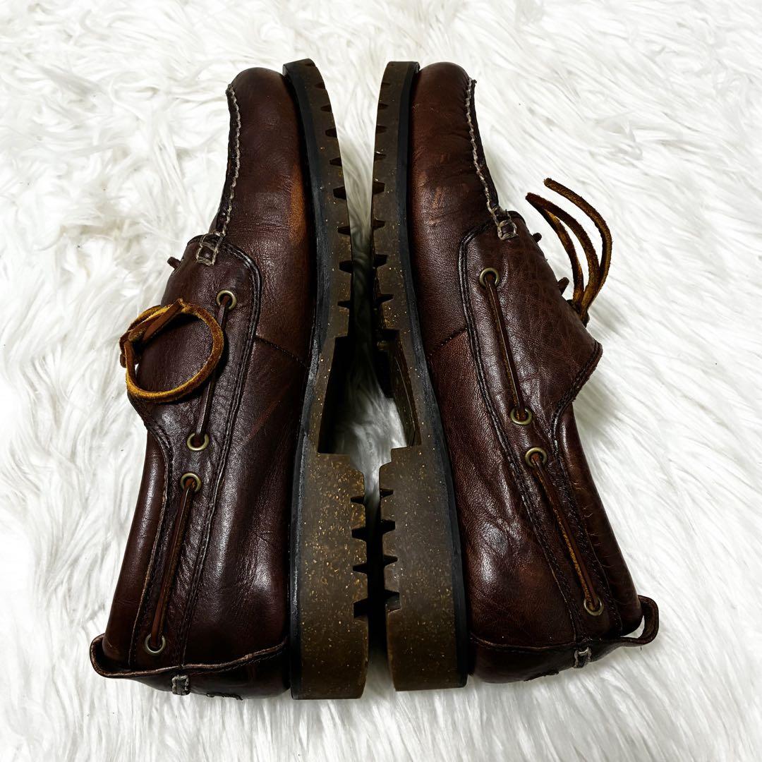 POLO ポロラルフローレン　デッキシューズ　28cm 靴　茶色　大きいサイズ POLO ポロラルフローレン デッキシューズ 28cm 靴 茶色 大きい