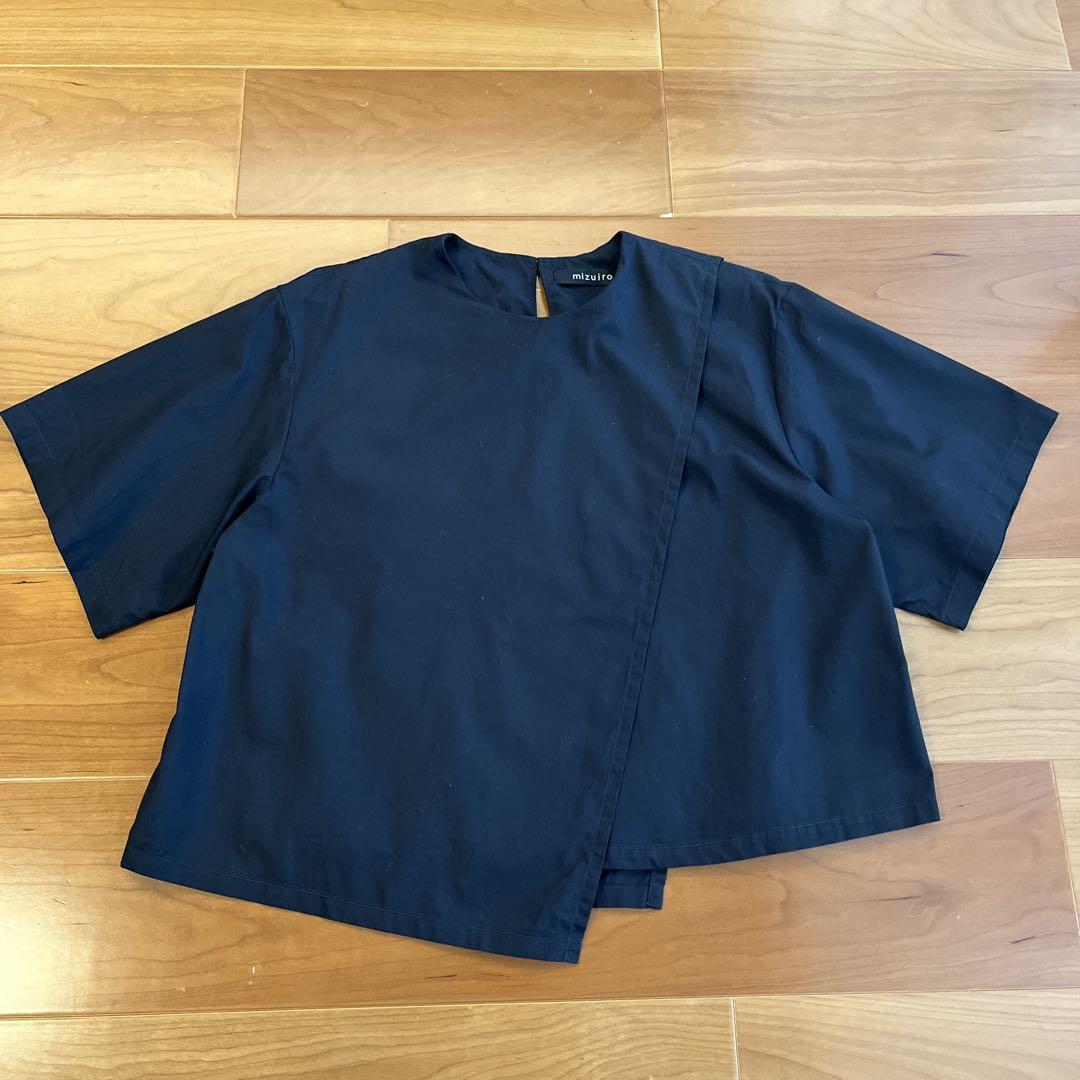 mizuiro ind ブラック 半袖シャツ