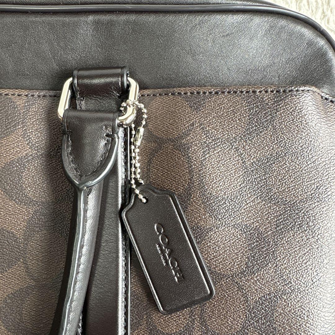 極良品！coach コーチ　ビジネスバッグ　2way ショルダー　F54803