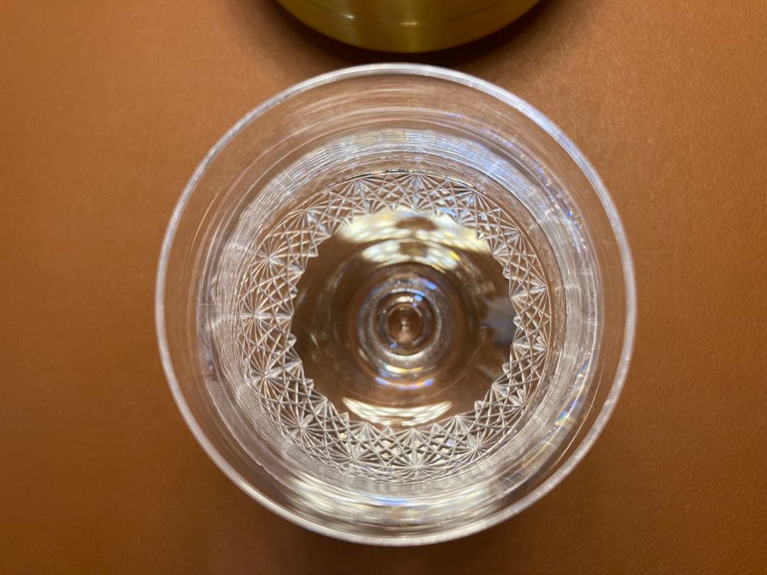 カガミクリスタル 直営店限定　江戸切子　冷酒杯＜和乃美＞ -雪-