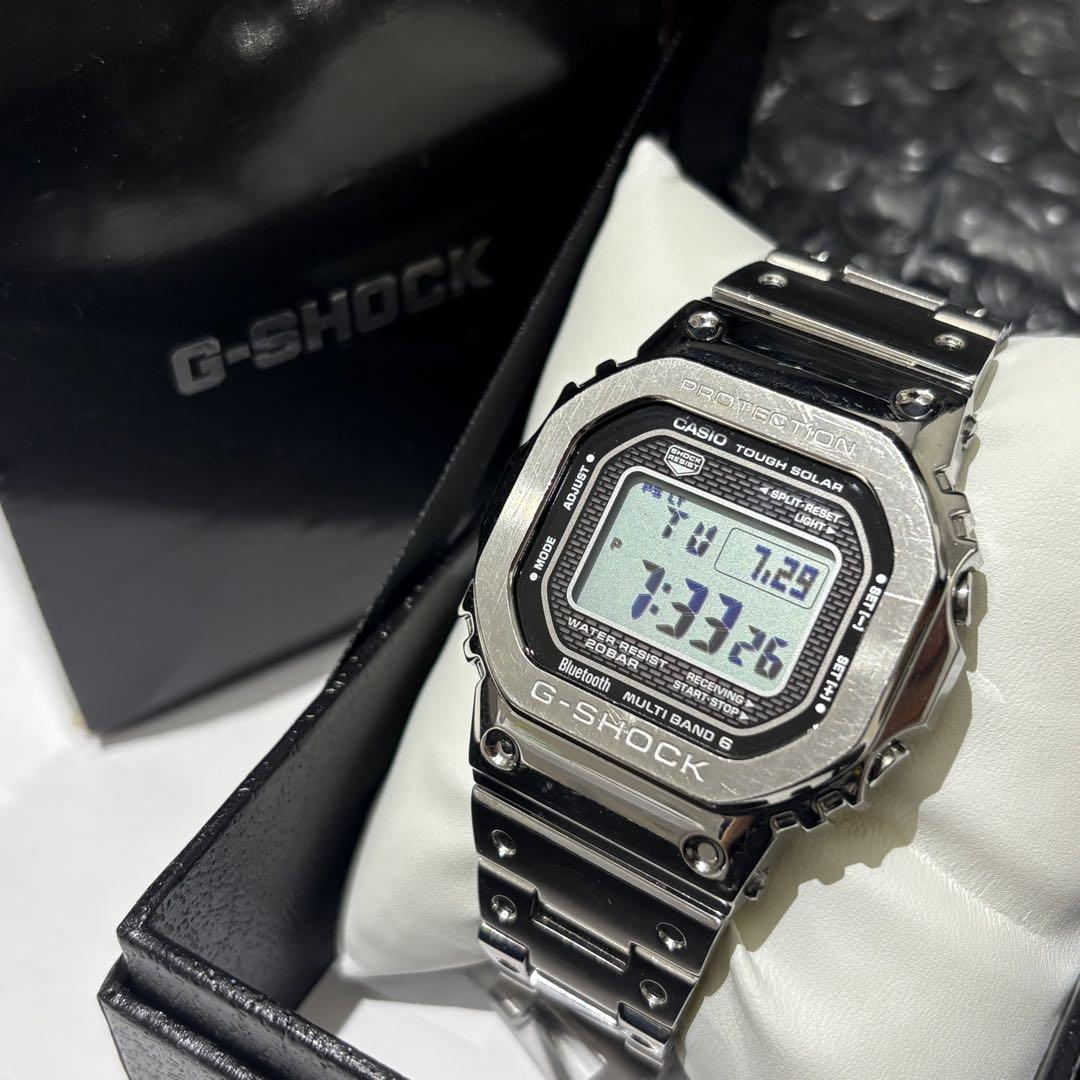 し*う様 メルカリ最安 カシオG-SHOCK フルメタル/GMW-B5000D- 現行品】カシオ G-SHOCK フルメタル GMW-B5000D-1JF 箱付 - メルカリ