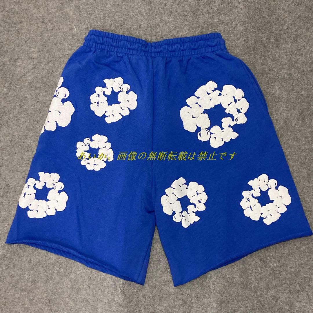 (USED)Denim Tears Wreath Cotton ハーフ パンツ Denim Tears Wreath Cotton ハーフ パンツ サイズS - メルカリ