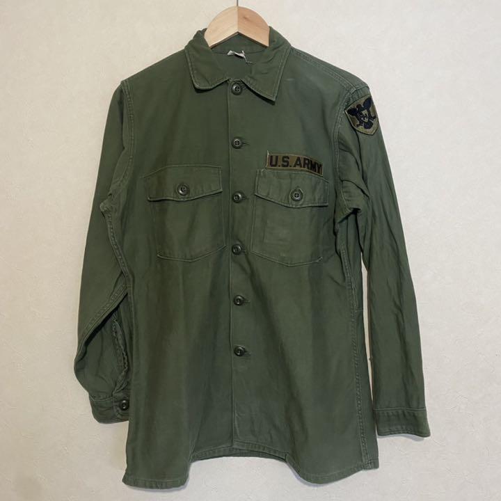 最安価格(税込) ミリタリーシャツ ファティーグ コットン OG gbT4w-m87979779853 60's ビンテージ usa 限定品国産