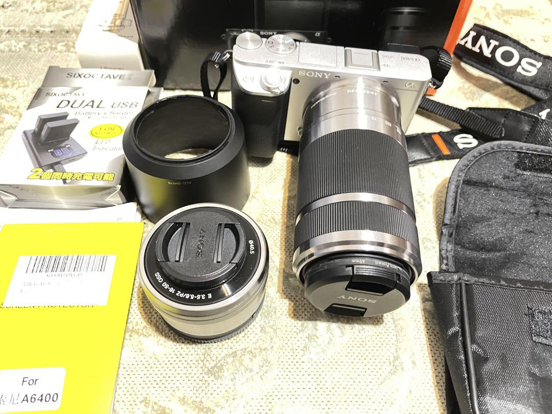 ソニーILCE-6400Y（ダブルズームレンズキット）未使用レンズ&新品フィルム