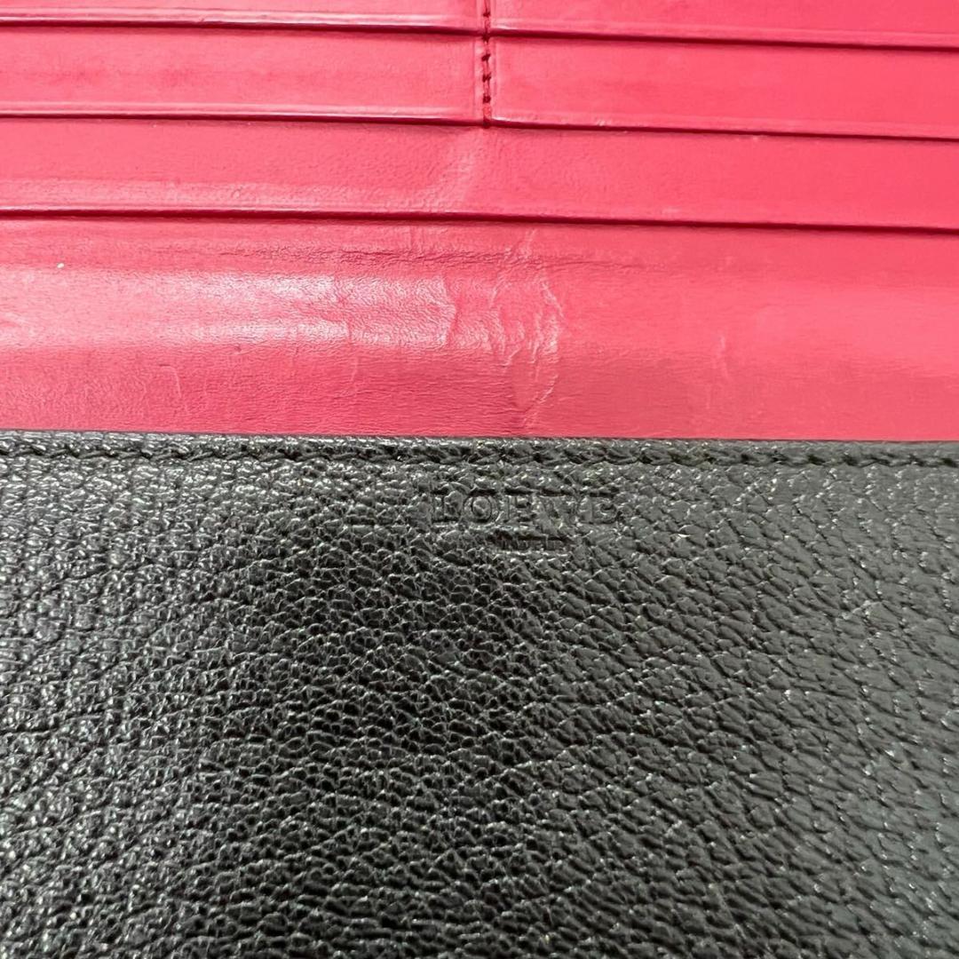 ☆ LOEWE ロエベ 長財布 レザー ロングウォレット ブラック ☆ LOEWE ロエベ 長財布 レザー ロングウォレット ブラック
