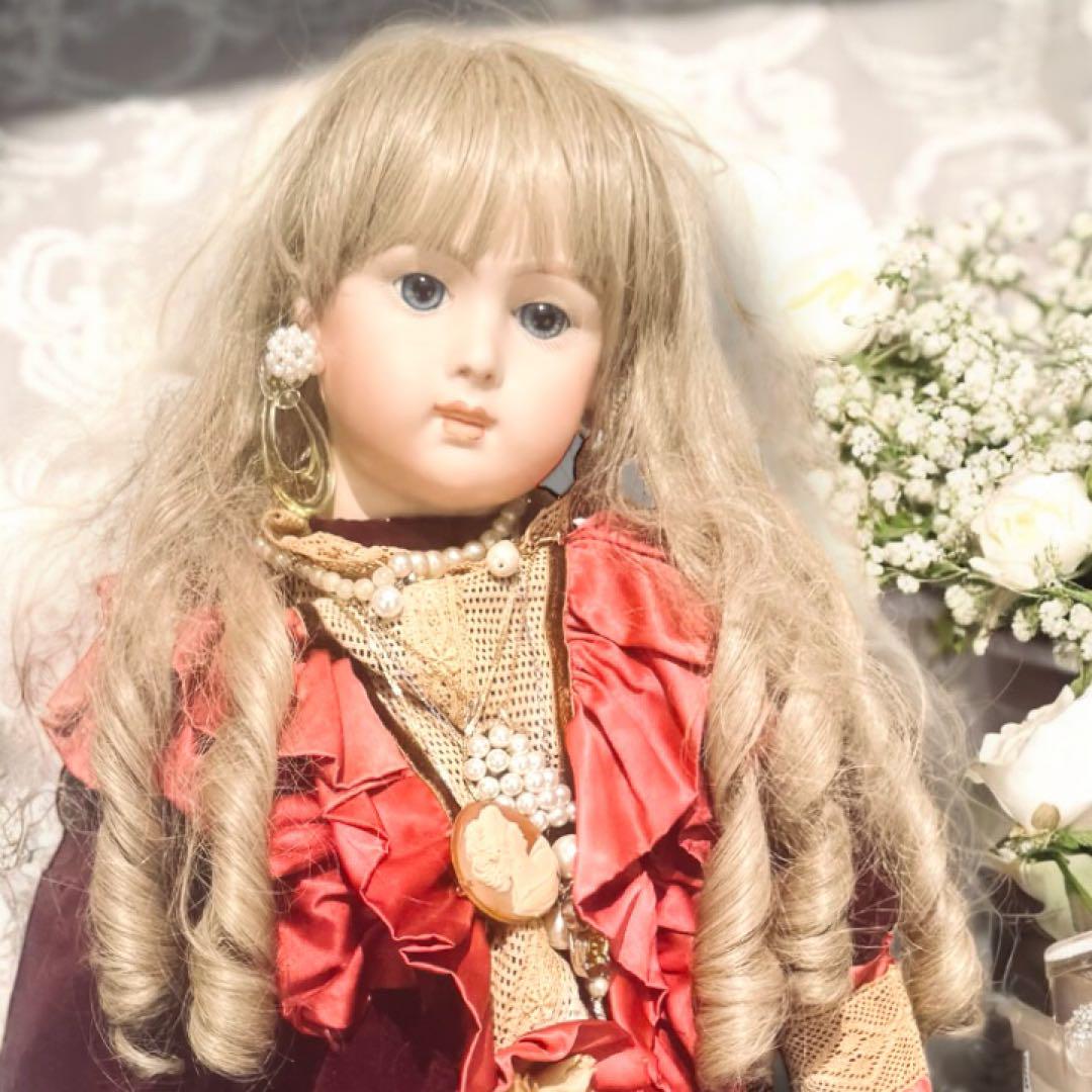 ビスクドール　ロングフェイスジュモー　レプリカ 大坪 純子作／リプロダクション ロングフェイスジュモー | 人形