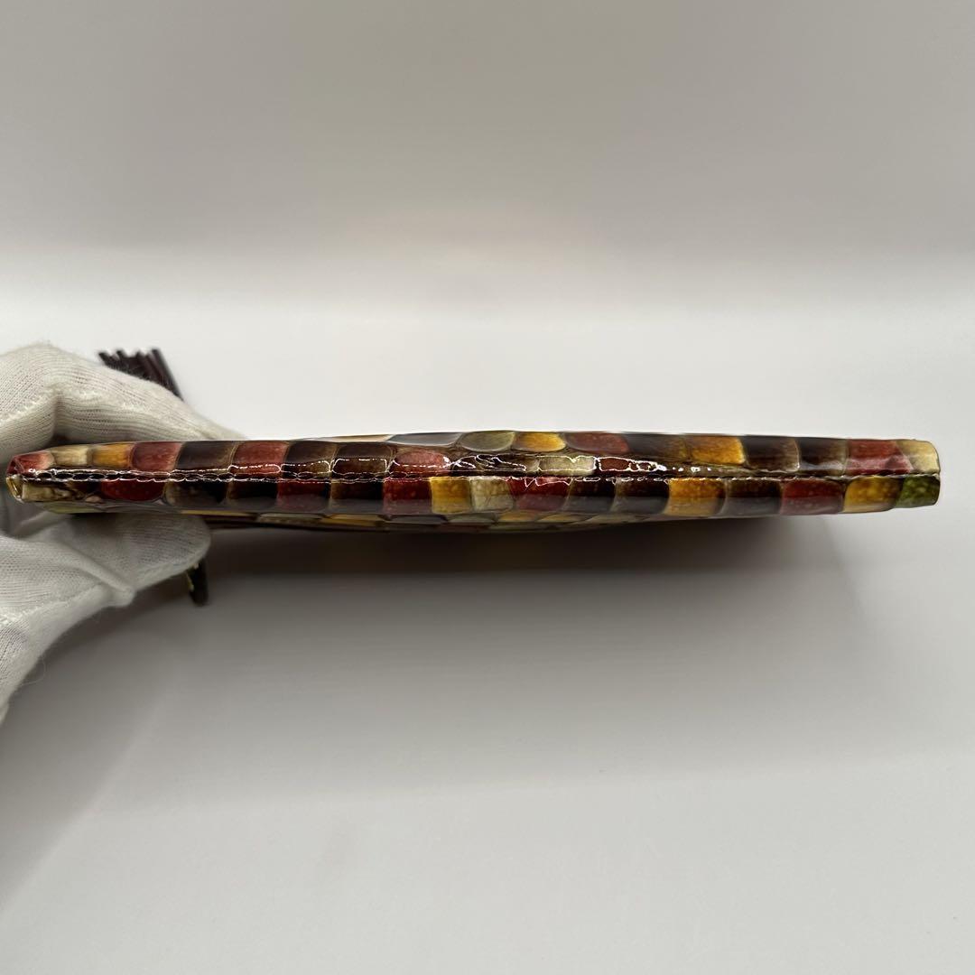 【美品】ATAO アタオ 長財布 リモ ヴィトロ L字ファスナー セピアボルドー