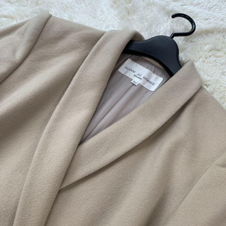 のサイズ 極美品 ジュディチェ ロングコート ベージュ Xd0tK-m87993563907 カシミヤ100% ジャンニ ロ ーコートで