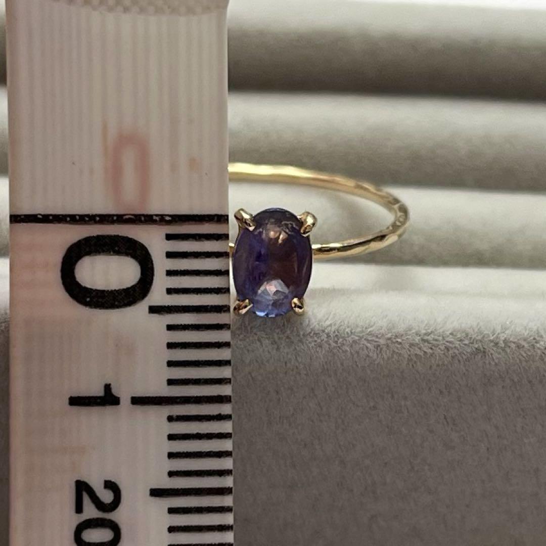 Cloche クロチェ　天然石　タンザナイト　k18 リング13号　保証書付き