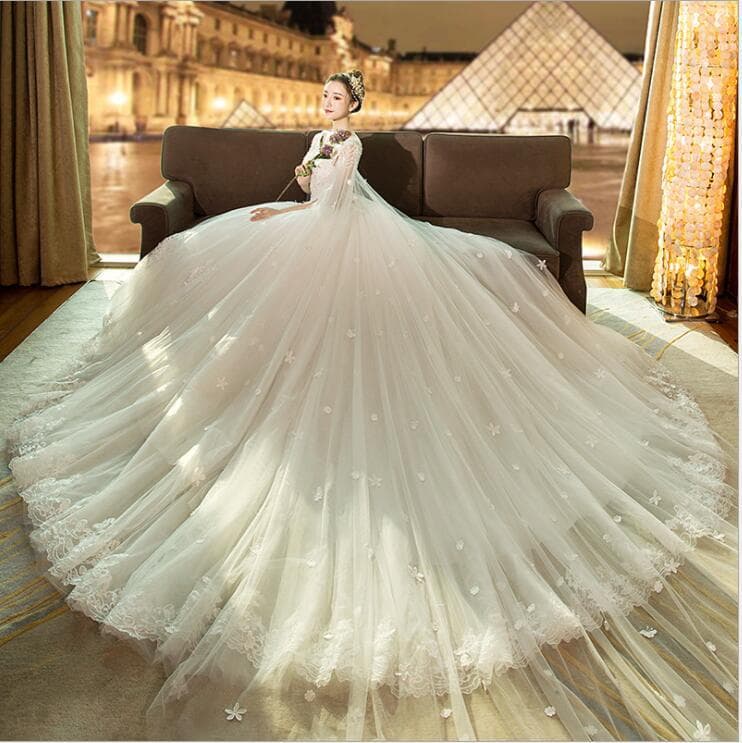 送料無料 未使用 結婚式 ウェディング ドレス M 9号 (WA2887)