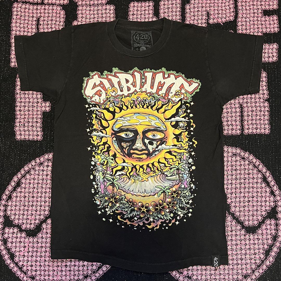 【限定販売】 サブライム オフィシャル Tシャツ 黒 Sublime サンデザイン S ミュージシャン