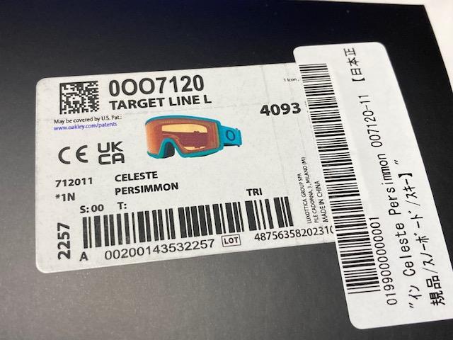 2025 オークリー Target Line L 7120-11 ゴーグル