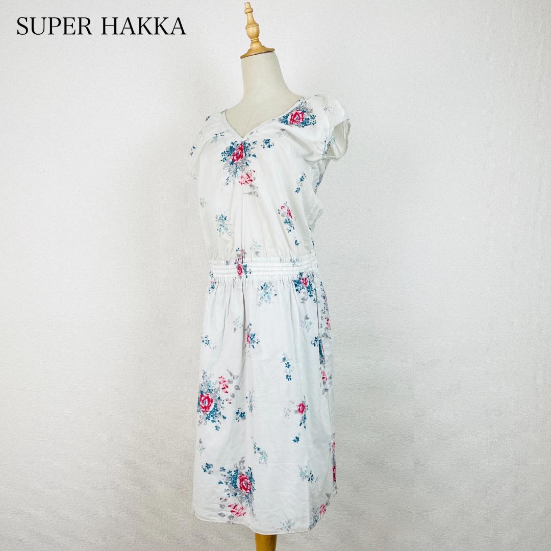 Super hakka 花柄 ワンピース 日本製ワンピース