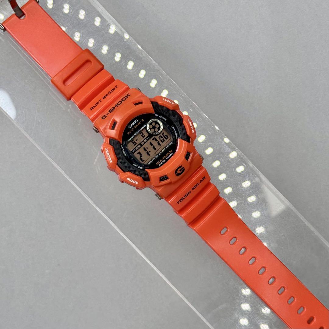 極美品 G-SHOCK GW-9100R 電波ソーラー レスキューオレンジ 限定