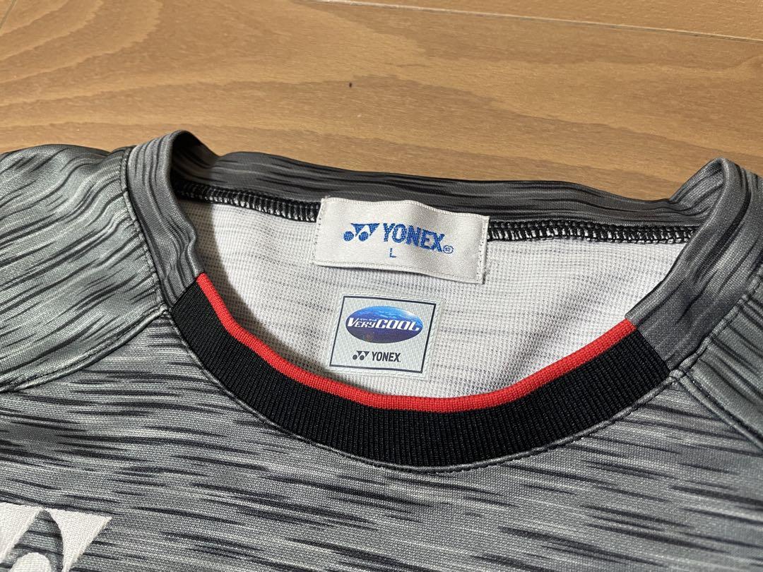YONEX 日本代表モデルレディースLサイズ ゲームシャツ　ブラック