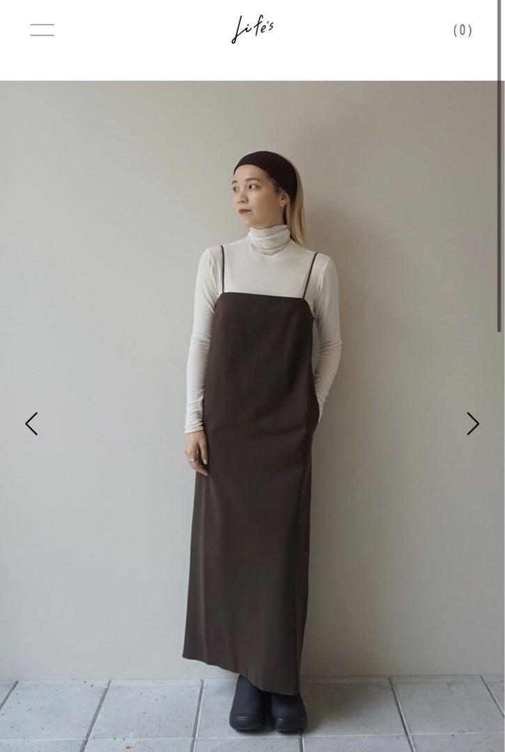 新品TODAYFUL Smooth Camisole Dress ブラック 38