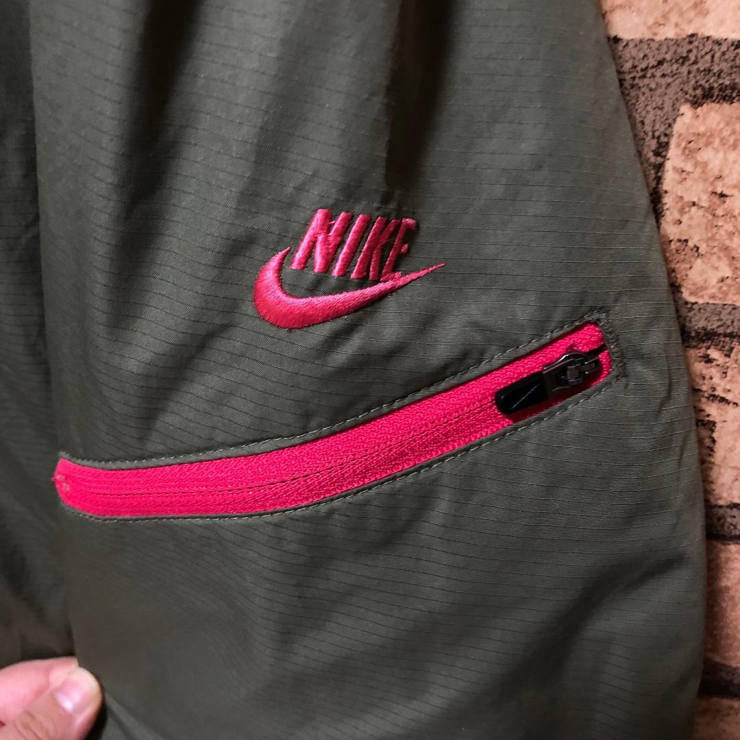 好評特価 ナイキ 刺繍ロゴ カーキ L MDy2B-m88010169271 NIKE アウトドアジャケット マウンテンパーカー HOT正規品